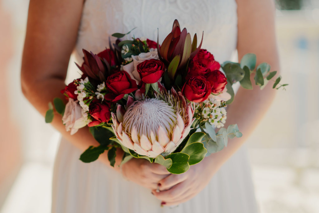 Beautiful bouquet of native flowers for the bride