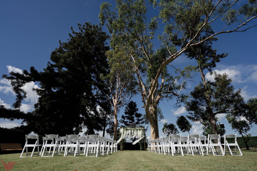 Hunter Valley Wedding Venue Anambah House Ceremony location on the lawn