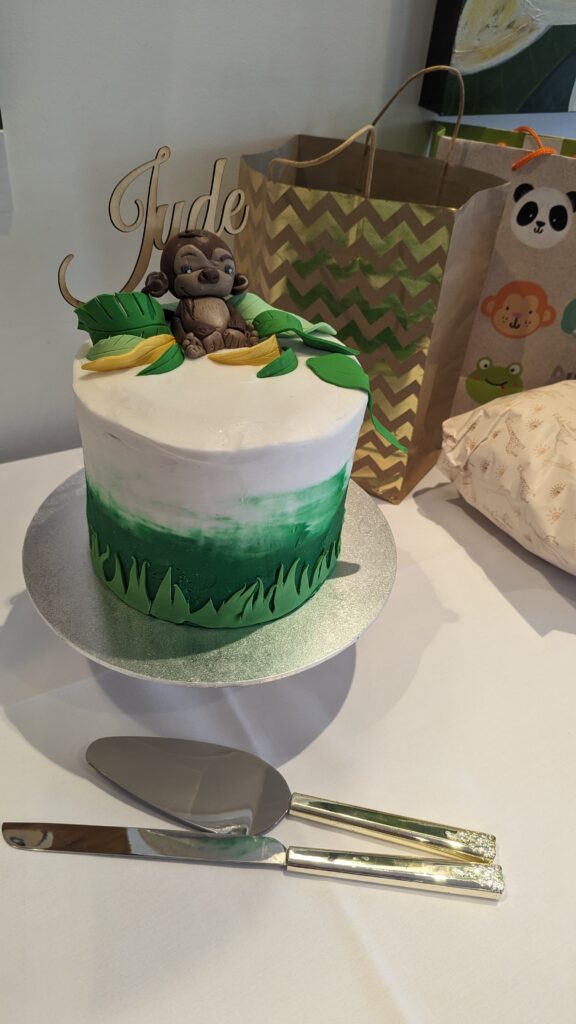 Jungle themed cake for Baby Naming Medowie at Pacific Palms Golf Club