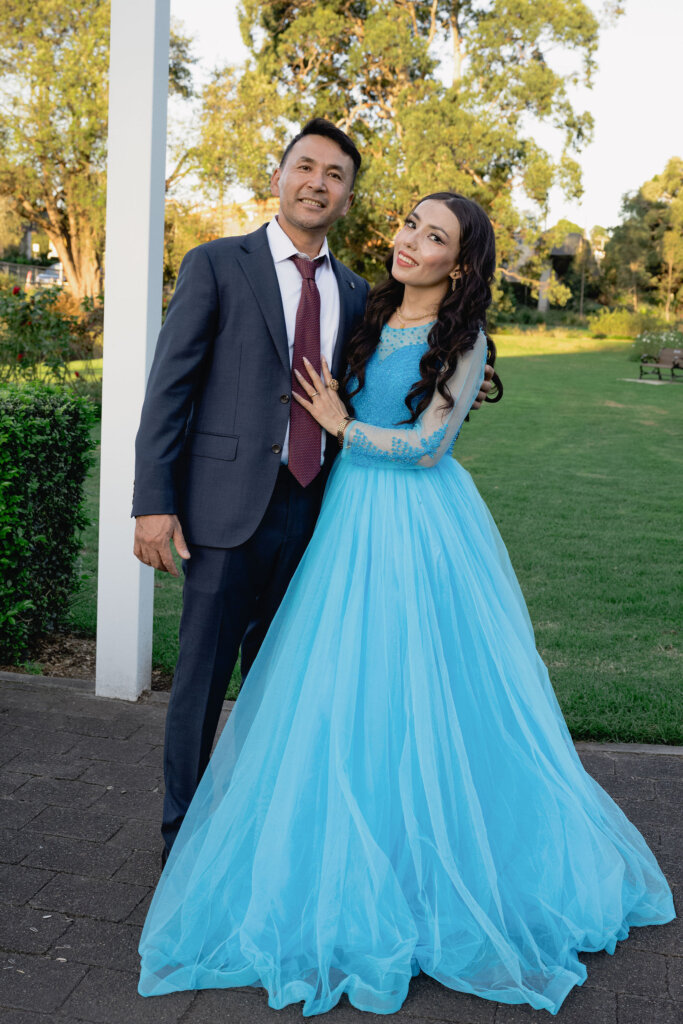 Newlyweds at Jesmond Park wedding